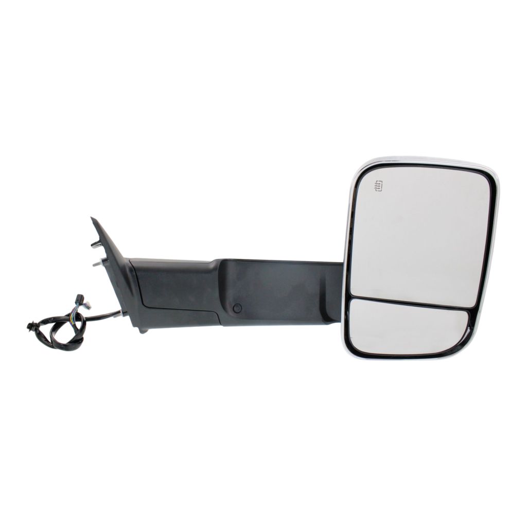 DODGE TRUCKS & VANS DODGE/PU (R2500/3500) DOOR MIRROR RIGHT (Passenger Side) PWR/HTD/SIGNAL/PUDDLE/MEMORY/PWR-FOLD(CHROME)(TOW TYPE) OEM#68416902AC 2015-2018 PL#CH1321398