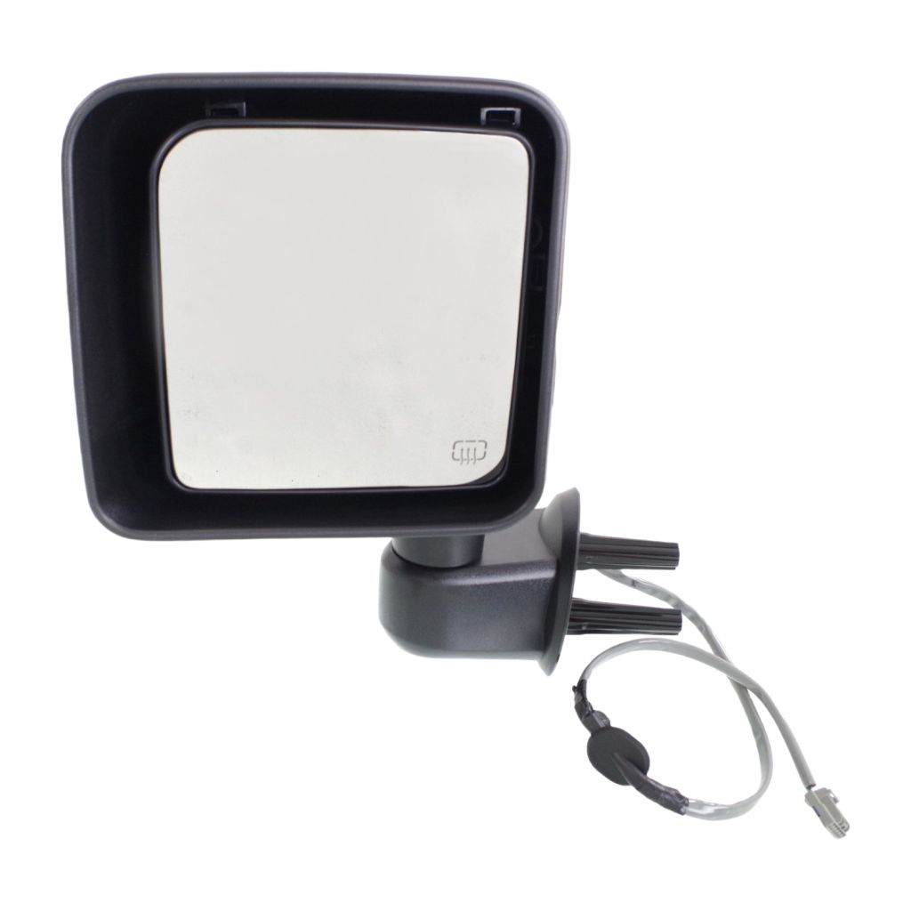 JEEPVEHICLE WRANGLER (JK) DOOR MIRROR LEFT (Driver Side) PWR/HTD (PTM) OEM#5SJ43DX8AA 2014 PL#CH1320392