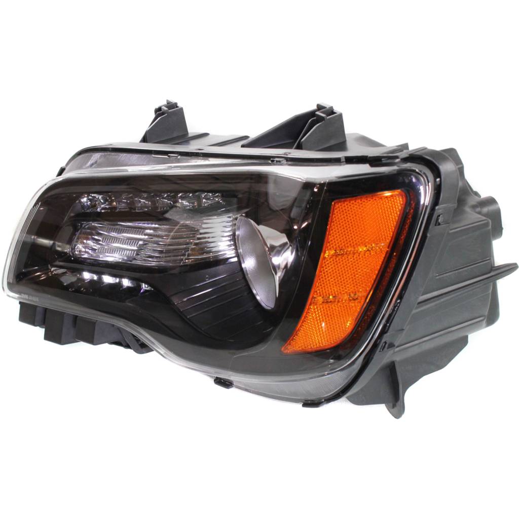 CHRYSLER 300 _HEAD LAMP ASSEMBLY LEFT (Driver Side) (HALOGEN)(BLK BEZEL) OEM#68085417AF 2012-2014 PL#CH2502235