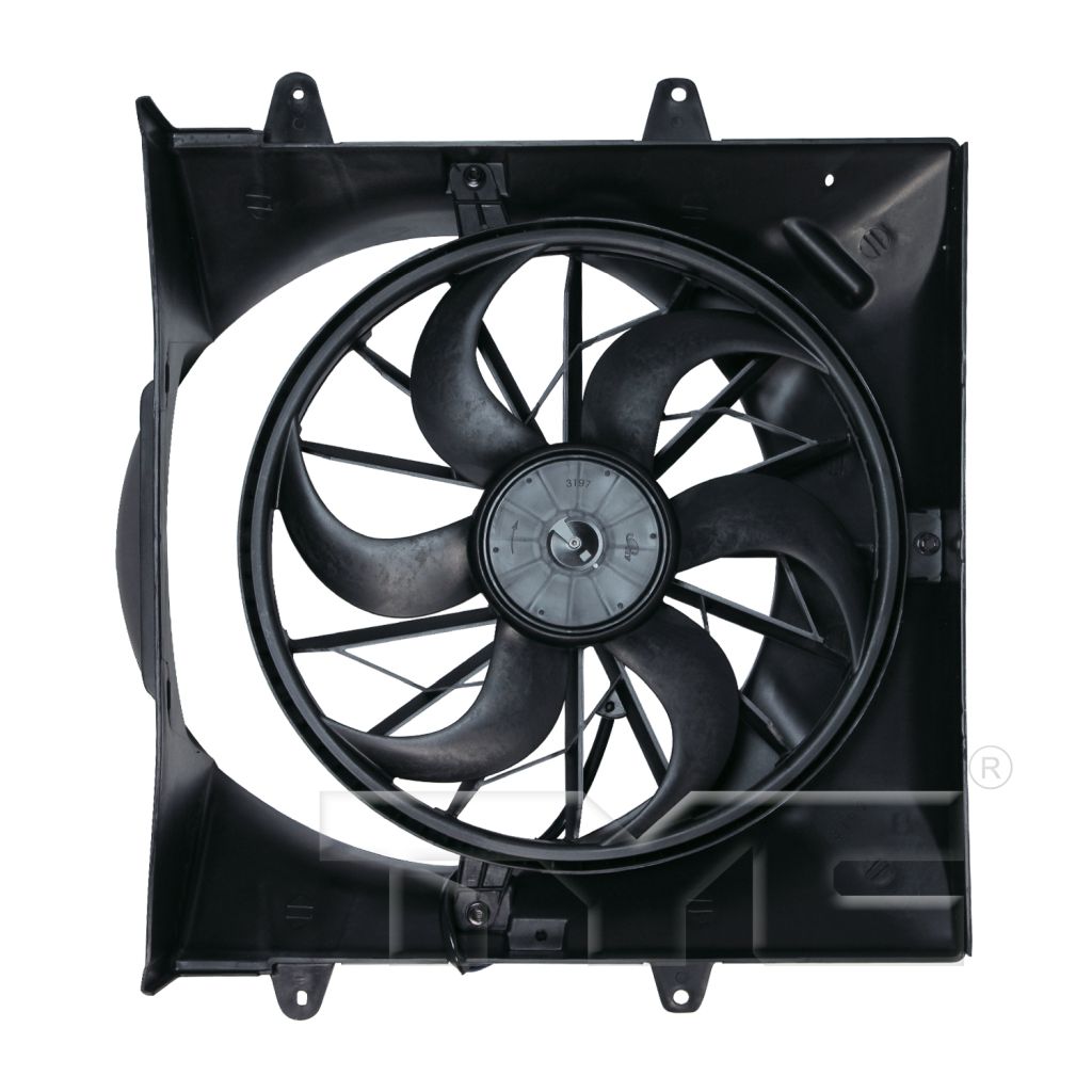JEEPVEHICLE GRAND CHEROKEE RADIATOR & A/C FAN ASSY (SINGLE FAN)(W/O SHROUD)(4.0L)(W/O TOWING OEM#52079528AD-PFM 2004 PL#CH3115142