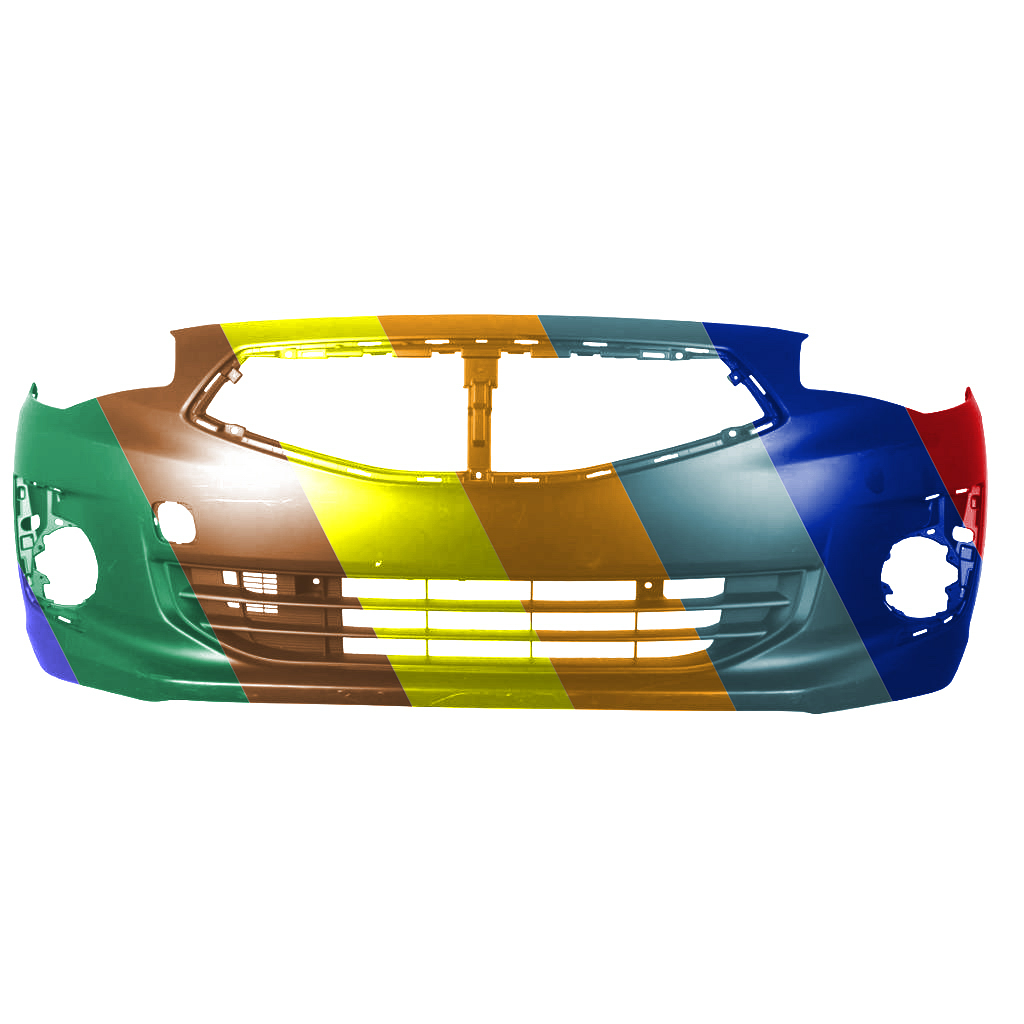 MITSUBISHI MIRAGE G4 (S/D) FRONT BUMPER COVER PRIMED (W/BMP GRILLE) OEM#6400H293 2017-2020 PL#MI1000344