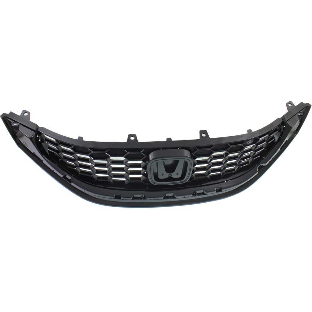HONDA CIVIC SEDAN GRILLE PTD BLACK 1.8L EX / 2.4L Si OEM#71121TR3A11 2013-2015 PL#HO1200218