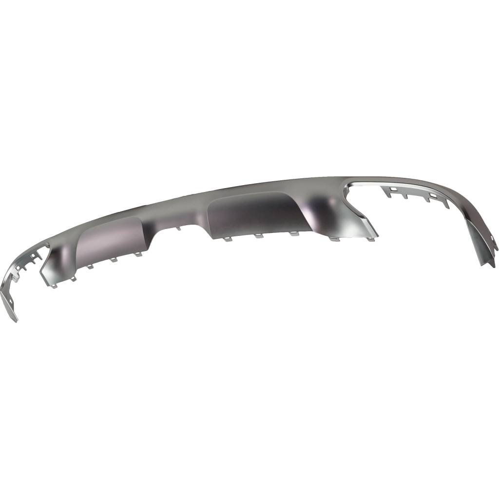 MERCEDES-BENZ GLE-CLASS COUPE (292) REAR BUMPER COVER LOWER MOLDING CHR/SILVER (GLE43/450)(WO/NIGHT PKG) OEM#2928840200 2016-2019 PL#MB1195131