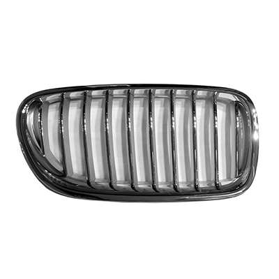 BMW BMW 5 SERIES HYBRID GRILLE LEFT (Driver Side) CHR/CHR-SILVER (WO/NIGH VISION)(STANDARD LUXURY) OEM#51137412325 2014-2016 PL#BM1200248