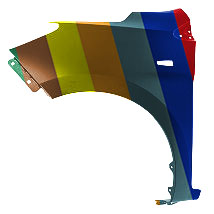 MITSUBISHI MIRAGE (HATCHBACK) FENDER LEFT (Driver Side) (W/SIDE LAMP) OEM#5220AT67 2021-2024 PL#MI1240186
