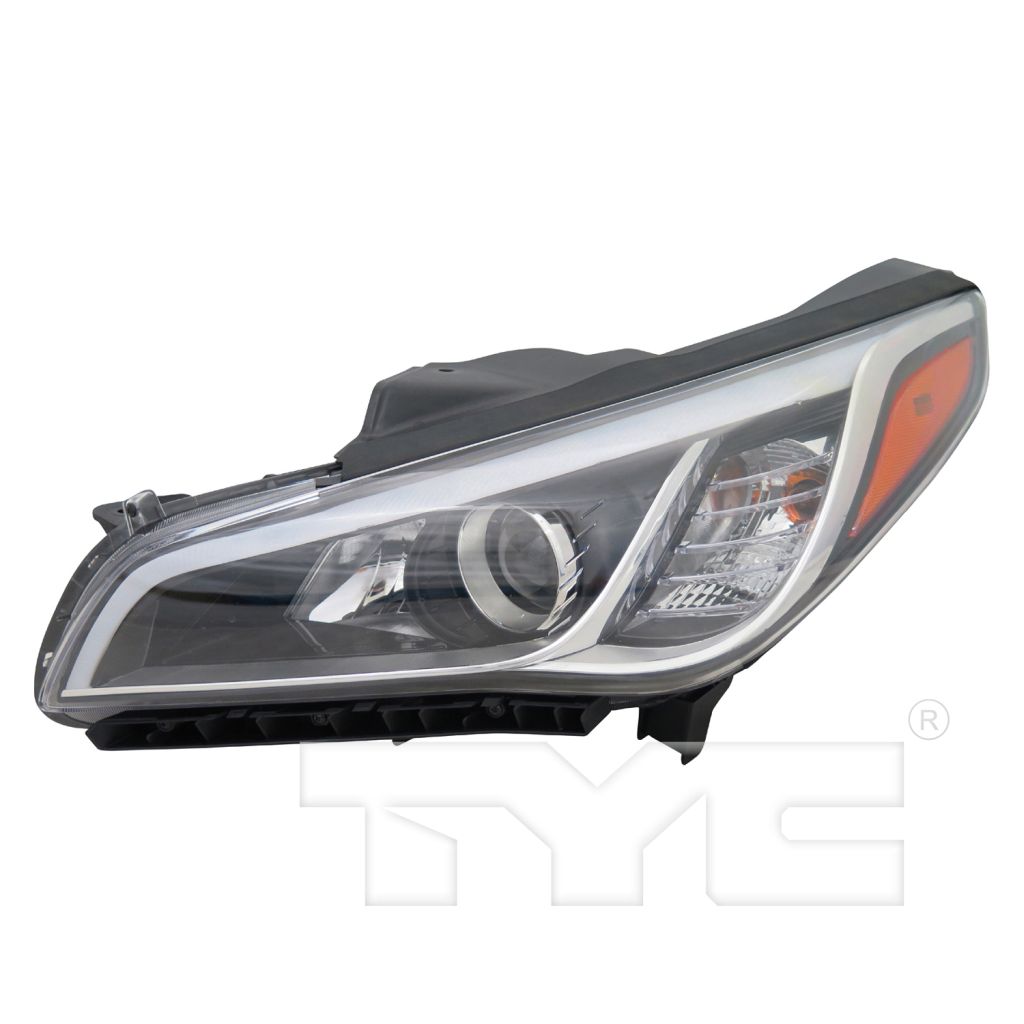 HYUNDAI SONATA HEAD LAMP ASSEMBLY LEFT (Driver Side) (HALOGEN W/DRL)(SE/ECO)**CAPA** OEM#92101C2000 2015-2017 PL#HY2502201C
