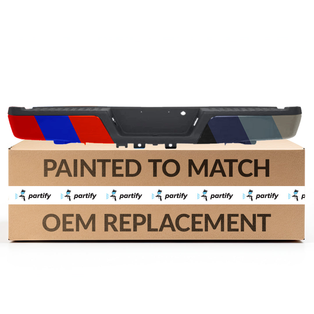 FORD TRUCKS & VANS FORD/PU (F150)(EXC RAPTOR) REAR STEP BMP ASSY PTD (WO/SENSOR)(WO/TOW PKG) OEM#FL3Z17906GCP-PFM 2015-2020 PL#FO1103184