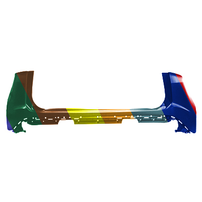 FORD TRUCKS & VANS EDGE REAR BUMPER COVER UPPER PRIMED (WO/ACTIVE PK ASSIST) OEM#FT4Z17810APTM 2015-2018 PL#FO1114105