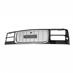GM TRUCKS & VANS C10/PU (CK MODEL) GRILLE CHR/PTD (COMP HEAD/LAMP)(GMC) OEM#12388709 1994-2002 PL#GM1200392
