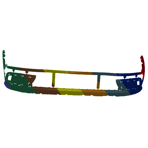 HYUNDAI VENUE FRONT BUMPER COVER LOWER TEXTURE (DENIM) OEM#86512K2000 2020-2024 PL#HY1015118