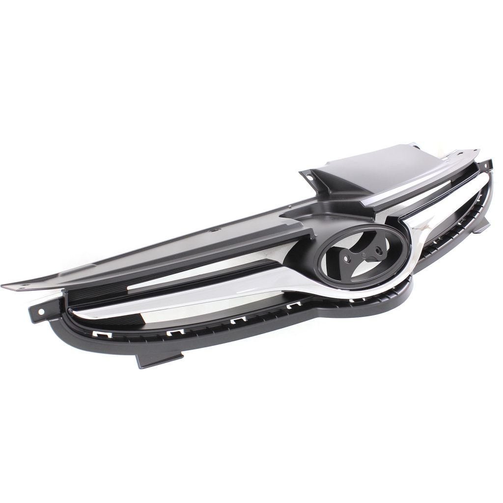 HYUNDAI ELANTRA SEDAN GRILLE BLACK W/CHROME MLDG (KOREA) **CAPA** OEM#863503X700 2014-2015 PL#HY1200173C