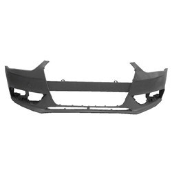 AUDI A4 SEDAN / WAGON FRONT BUMPER COVER PRIMED (WO/HEAD/LAMP WASHER)(WO/S-LINE)(W/ROUND TOW COVER) OEM#8K0807065AGRU 2013-2014 PL#AU1000190