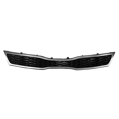 KIA RIO5 HATCHBACK GRILLE BLACK (W/CHROME MLDG) OEM#863501W710 2016-2017 PL#KI1200197