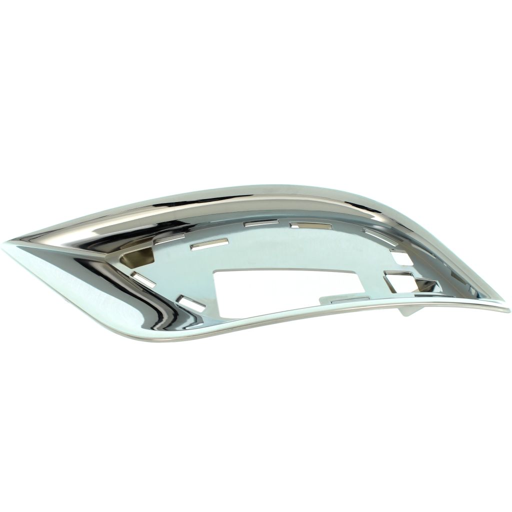 JEEPVEHICLE GRAND CHEROKEE / GRAND CHEROKEE WK FRONT BUMPER OUTER GRILLE FRAME LEFT (Driver Side) CHROME (SUMMIT) OEM#6AH13SZ0AB 2017-2021 PL#CH1038186