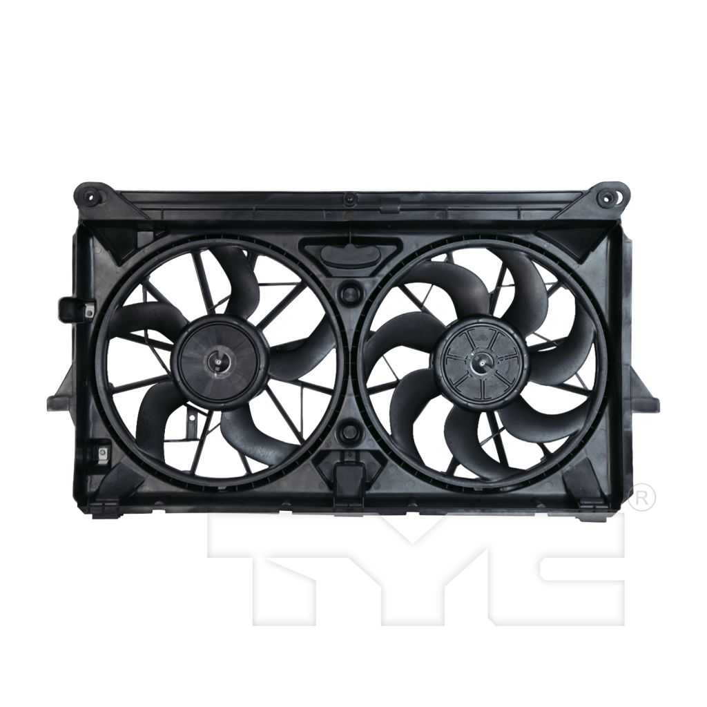 GM TRUCKS & VANS TAHOE (CHEVY) RADIATOR & A/C FAN ASSY (4.8L/5.3L)(DUAL FAN) OEM#15780788-PFM 2007-2014 PL#GM3115211