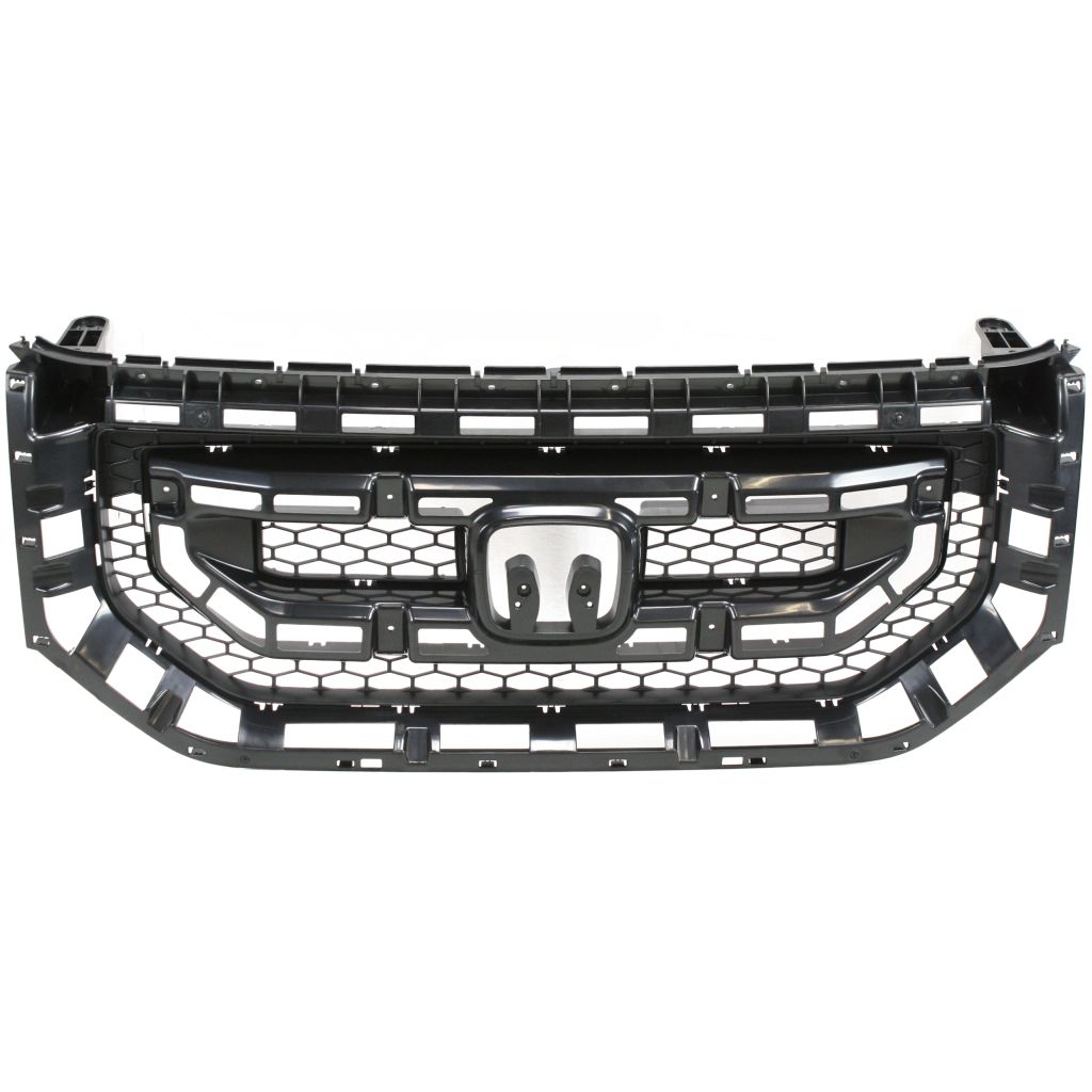 HONDA PILOT GRILLE BLACK (WO/MLDGS) OEM#75101SZAA01ZA 2009-2011 PL#HO1200200