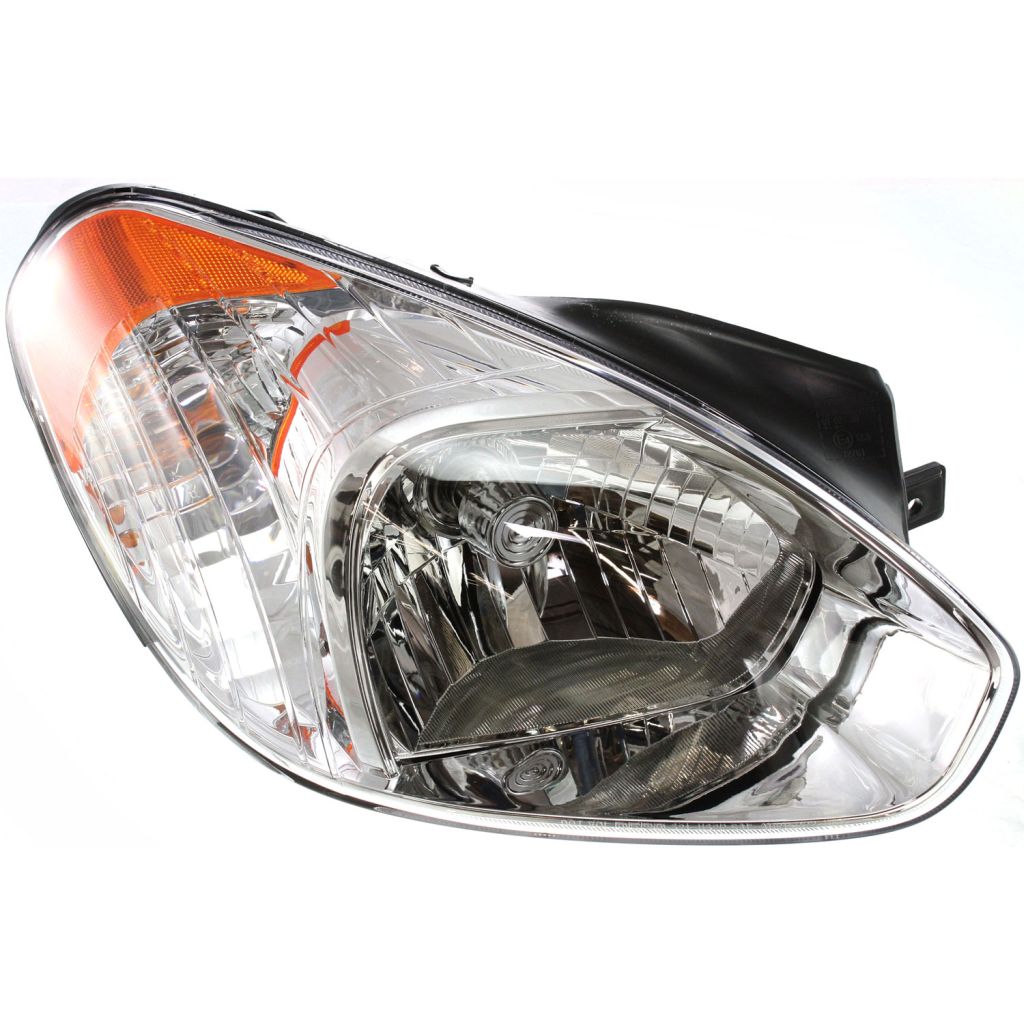 HYUNDAI ACCENT HATCHBACK HEAD LAMP ASSY RIGHT (Passenger Side) (HEAD LAMP SOCKET 6HOLE/3PIN) OEM#921021E010 2007 PL#HY2503137