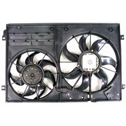 VOLKSWAGEN JETTA SEDAN (GEN 5) RADIATOR & A/C FAN ASSY (1.9/2.0L)(DIESEL)(DUAL FAN) OEM#1K0959455ES-PFM 2005-2010 PL#VW3117106