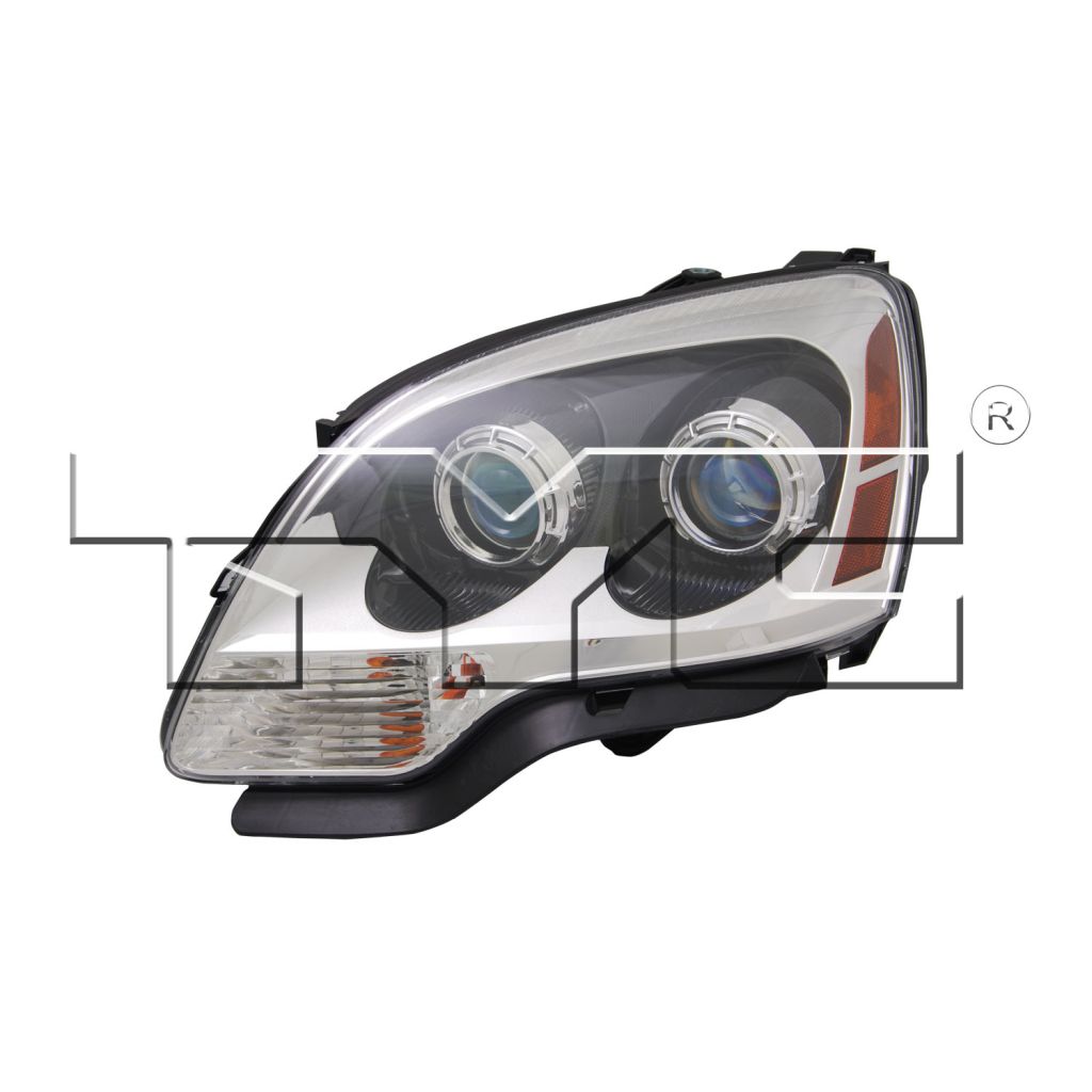 GM TRUCKS & VANS ACADIA / ACADIA LIMITED HEAD LAMP ASSY LEFT (Driver Side) (HALOGEN)(BLUE PROJECTOR LENS) OEM#25826765 2007-2008 PL#GM2502294