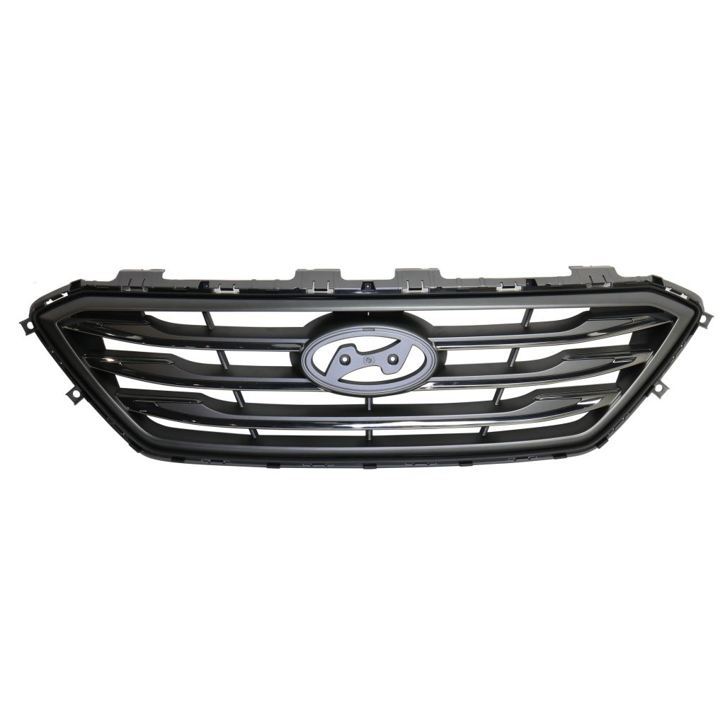 HYUNDAI SONATA GRILLE SILVER/CHR-BLK MOLDING (WO/AUTO CRUISE)(SPORT BMP) OEM#86350C2300 2015-2017 PL#HY1200182