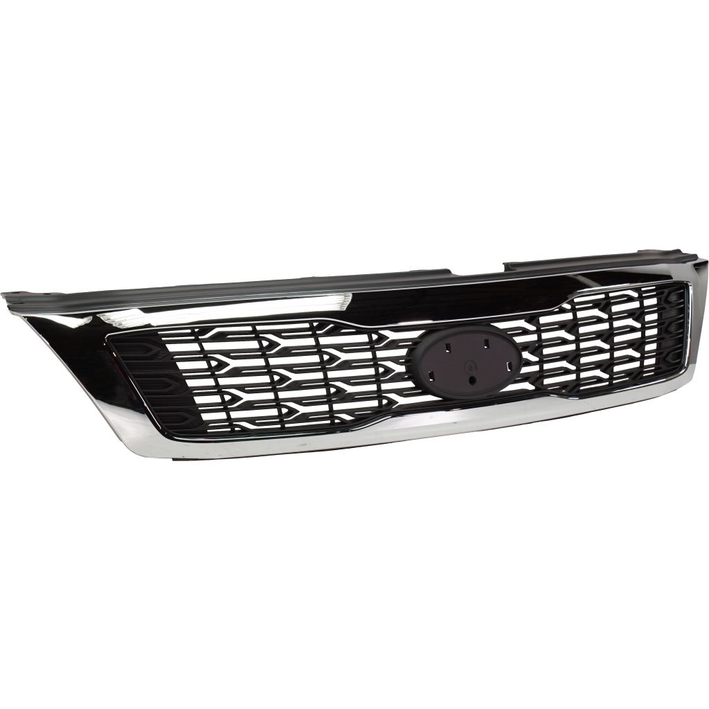 KIA SEDONA MINIVAN GRILLE CHROME-BLACK OEM#863504D800 2011-2012 PL#KI1200168