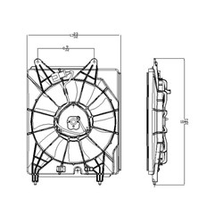 HONDA ELEMENT A/C FAN ASSY OEM#38615PZDA11-PFM 2009-2011 PL#HO3113125