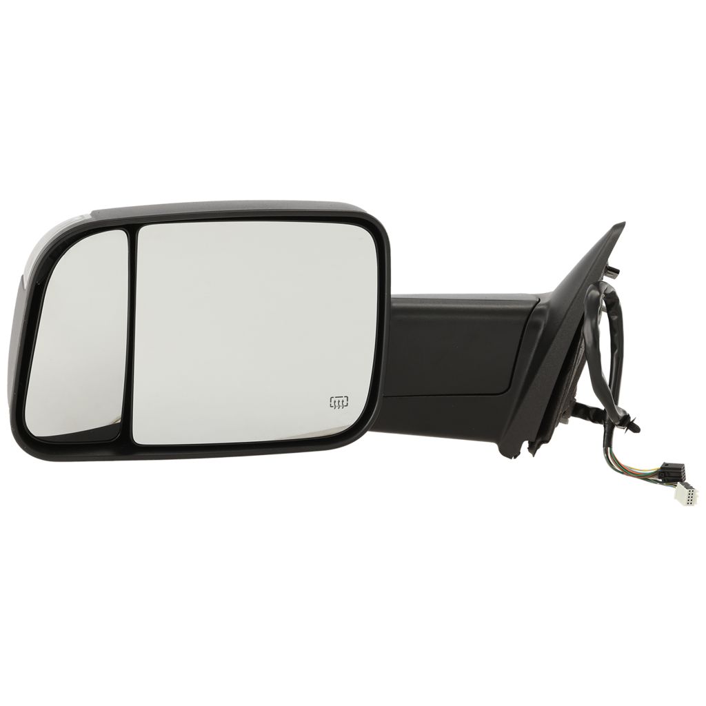 DODGE TRUCKS & VANS DODGE/PU (R2500/3500) DOOR MIRROR LEFT (Driver Side) PWR/HTD/SIGNAL/PUDDLE/PWR-FOLD (WO/MEMORY)(BLACK)(TOW TYPE) OEM#68412883AC 2015-2018 PL#CH1320401