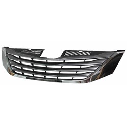 TOYOTA SIENNA GRILLE ASSEMBLY GRAY/BLK W/CHR MOLDING (XLE) **CAPA** OEM#5310108090 2011-2014 PL#TO1200333C
