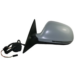 AUDI S6 SEDAN DOOR MIRROR LEFT (Driver Side) PWR/HTD/SIGNAL/PUDDLE/MEMORY (WO/CAMERA)(WO/DIM)PTD OEM#4F1857409AM01C-PFM 2009-2011 PL#AU1320112
