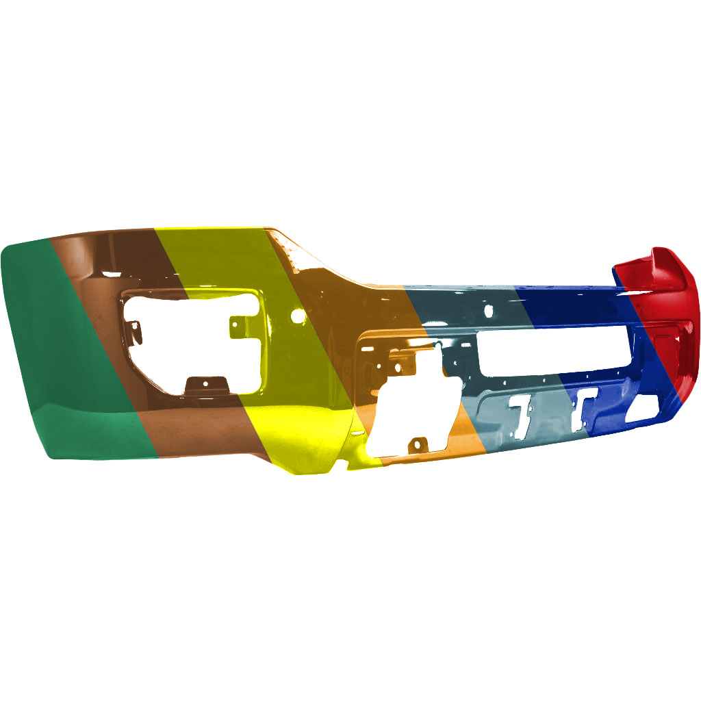 GM TRUCKS & VANS SIERRA/PU 2500/3500 (GMC) FRONT BUMPER CHROME (W/SENSOR) **CAPA** OEM#23178777 2015-2019 PL#GM1002856C