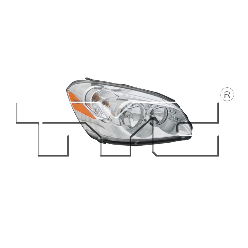 BUICK LUCERNE HEAD LAMP ASSEMBLY RIGHT (Passenger Side) (WO/CORNER LAMP) OEM#22811900 2006-2008 PL#GM2503276