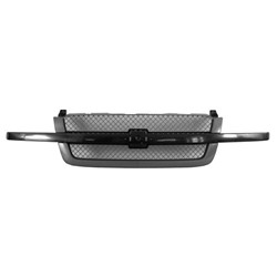 GM TRUCKS & VANS SILVERADO/PU (CHEVY) (07 OLD STYLE) GRILLE BLACK CENTER BAR/PTD FRAME (1500 SS MDL) OEM#19168630 2003-2005 PL#GM1200557