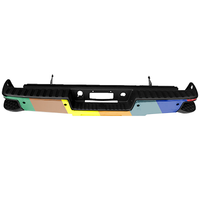 GM TRUCKS & VANS SIERRA/PU 1500 (19 OLD STYLE) REAR STEP BMP ASSY CHROME (W/SENSOR(W/CORNER STEP) OEM#84077959-PFM 2014-2019 PL#GM1103175