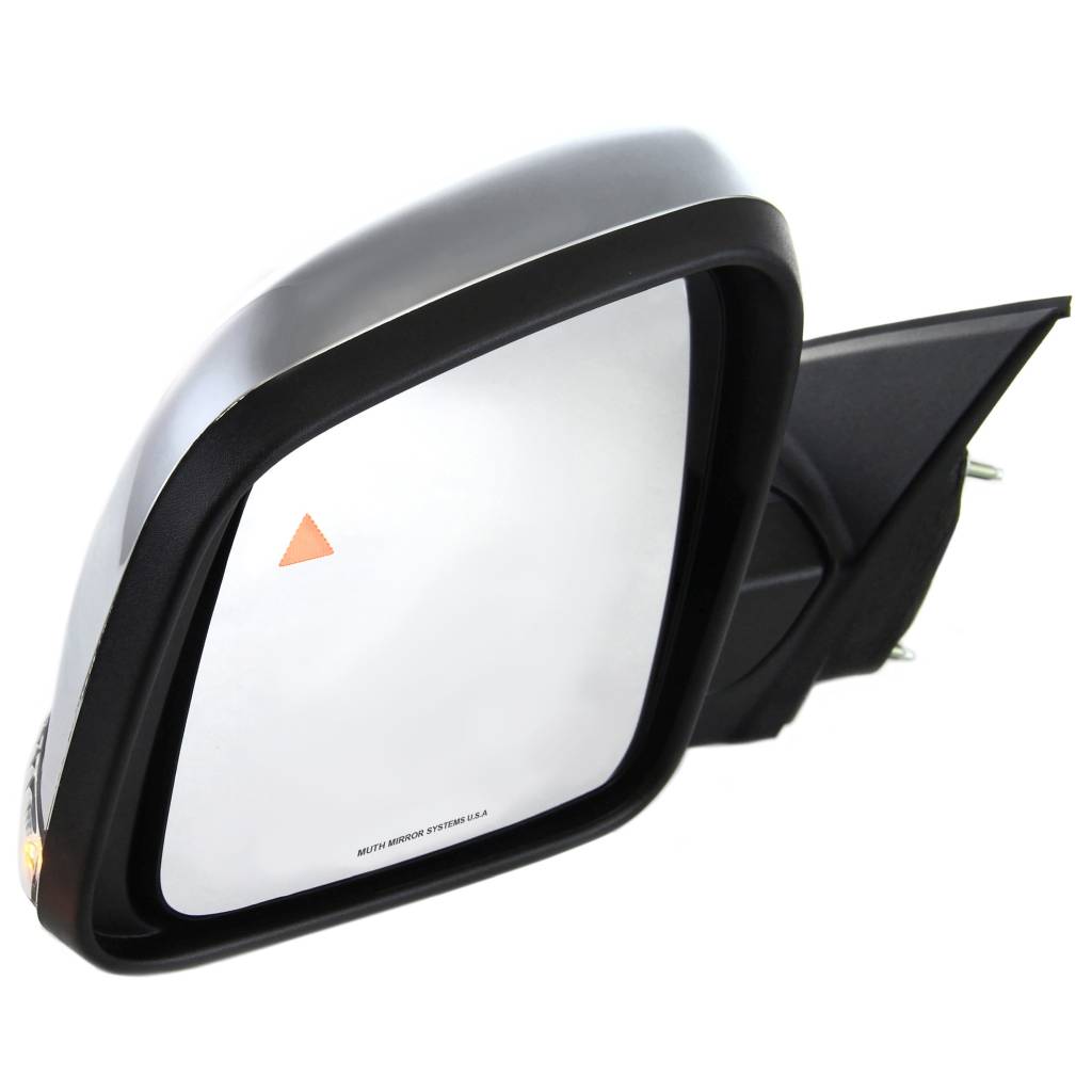 JEEP GRAND CHEROKEE DOOR MIRROR LEFT (Driver Side) PWR/HTD/SIGNAL/MEMORY/BLIND DETECT/M-FOLD (CHROME CVR)(WO/AUTO DIM) OEM#68236931AF 2014-2021 PL#CH1320359