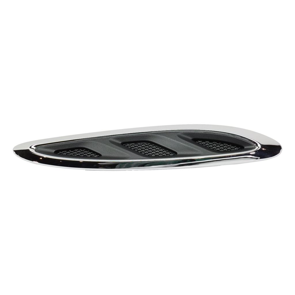 BUICK ENCLAVE HOOD MLDG SIDE LEFT (Driver Side) CHROME/BLACK OEM#23142431 2013-2017 PL#GM1239108
