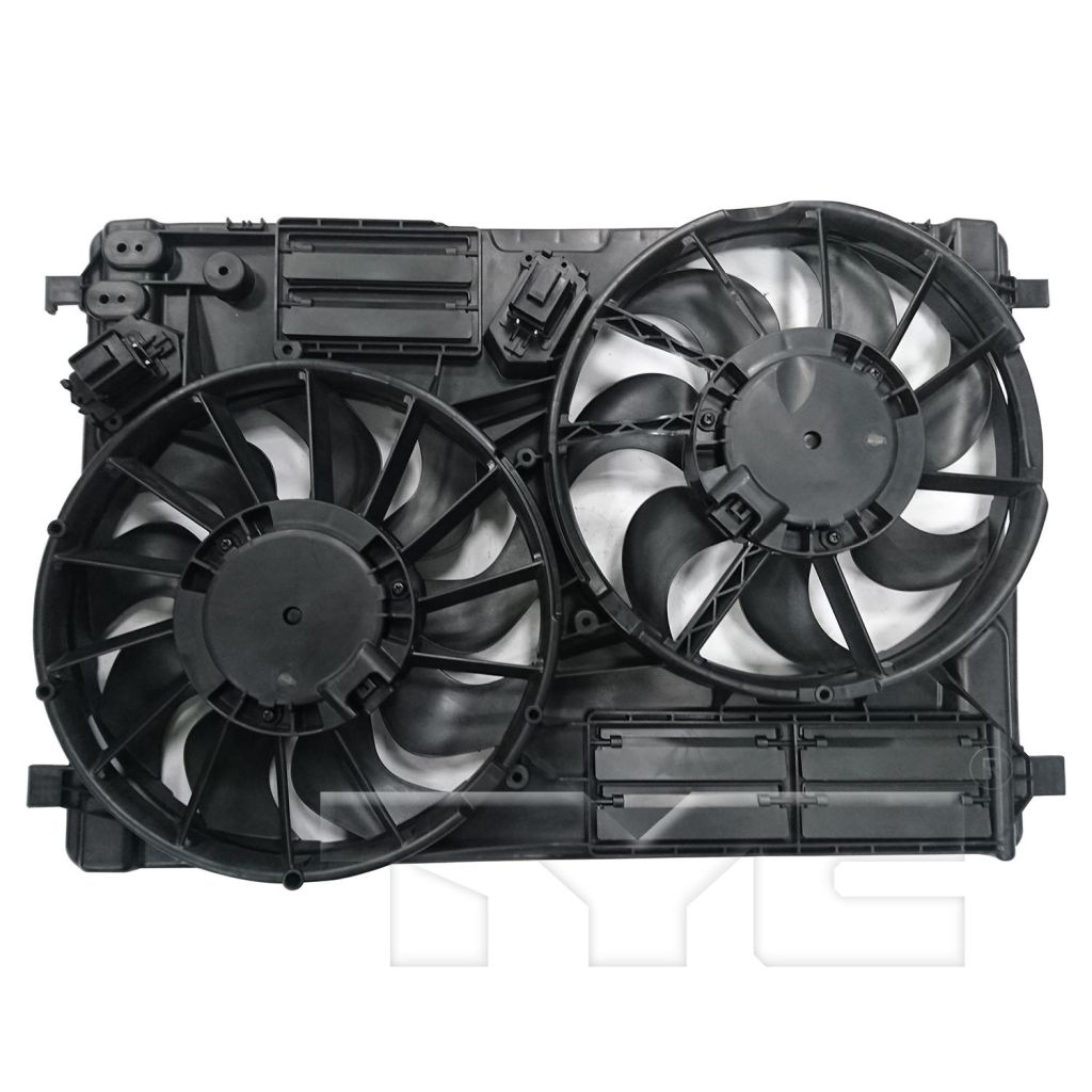 FORD TRUCKS & VANS ESCAPE RADIATOR & A/C FAN ASSEMBLY (2.0L TURBO) (DUAL FAN)(W/TOW) OEM#EJ7Z8C607B 2017-2019 PL#FO3115215