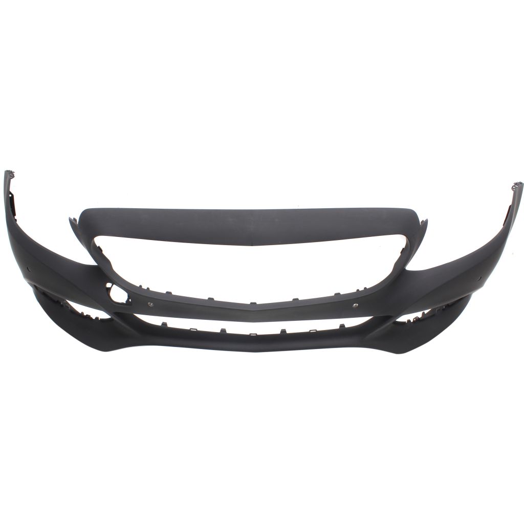 MERCEDES-BENZ C-CLASS COUPE FRONT BUMPER COVER PRIMED (C300 W/O SPORT) W/SENSOR W/O SURROUND VIEW**CAPA** OEM#2058800340649999 2017-2018 PL#MB1000468C