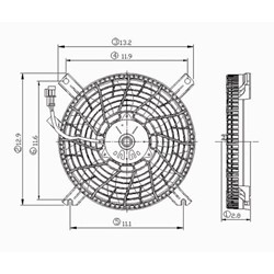 CHEVROLET TRACKER A/C FAN ASSEMBLY OEM#91177108 1999-2001 PL#GM3113116