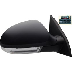 VOLKSWAGEN PASSAT DOOR MIRROR RIGHT (Passenger Side) POWER/HEATED (W/SIGNAL & W/O PUDDLE LAMPS) OEM#3C1857508DM9B9-PFM 2006-2010 PL#VW1321136