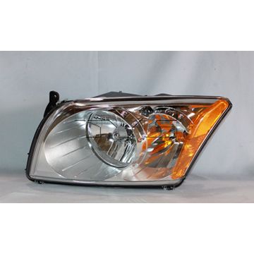 DODGE CALIBER HEAD LAMP ASSY LEFT (Driver Side) (W/O LEVELING SYSTEM) OEM#5303739AK 2007-2012 PL#CH2518118