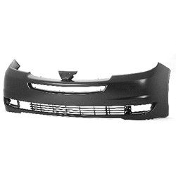 TOYOTA SIENNA FRONT BUMPER COVER PRIMED (W/O Park Sensor)(W/Radar Cruise)**CAPA** OEM#52119AE902 2004-2005 PL#TO1000271C