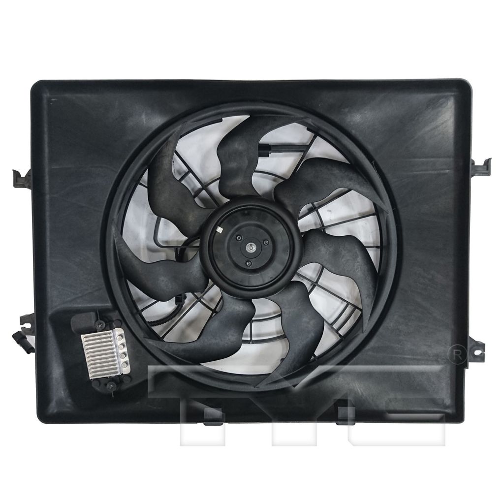HYUNDAI SONATA RADIATOR & A/C FAN ASSEMBLY (2.4L)(SINGLE FAN) OEM#253802T500 2014 PL#HY3115150