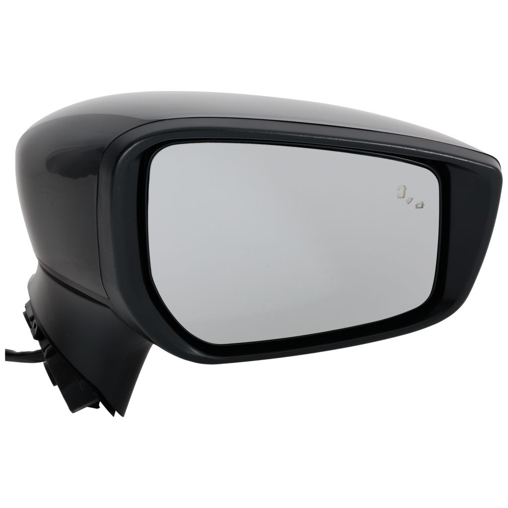 NISSAN VERSA SEDAN DOOR MIRROR RIGHT (Passenger Side) PWR/HTD/SIGNAL/M-FOLD (W/BSD)(WO/AVM)(BLACK) OEM#963015EE9A-PFM 2020-2025 PL#NI1321323