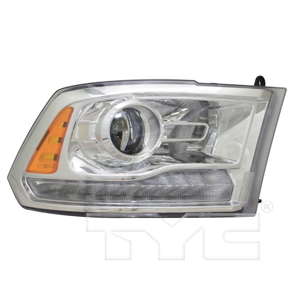 DODGE TRUCKS & VANS DODGE/PU (R1500) HEAD LAMP RIGHT (Passenger Side) (W/PROJECTOR)(CHR BEZEL)**CAPA** OEM#68324940AD 2016-2022 PL#CH2503290C