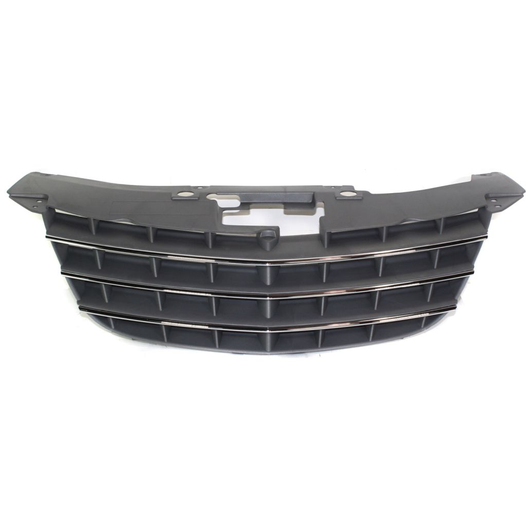 CHRYSLER SEBRING CONV GRILLE SLV/BLK W/CHR MOLDING OEM#1CM541S9AC 2008-2010 PL#CH1200315