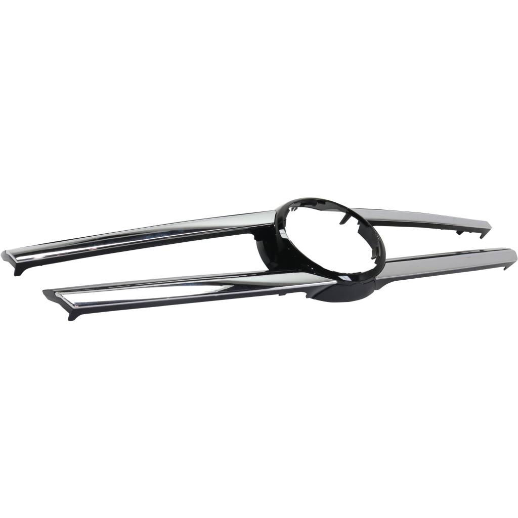 MERCEDES-BENZ GL-CLASS (166) GRILLE OUTRT PTD-BLK W/CHR MLDG; WO/SURROUND VIEW**CAPA** OEM#16688003859982 2013-2016 PL#MB1200186C