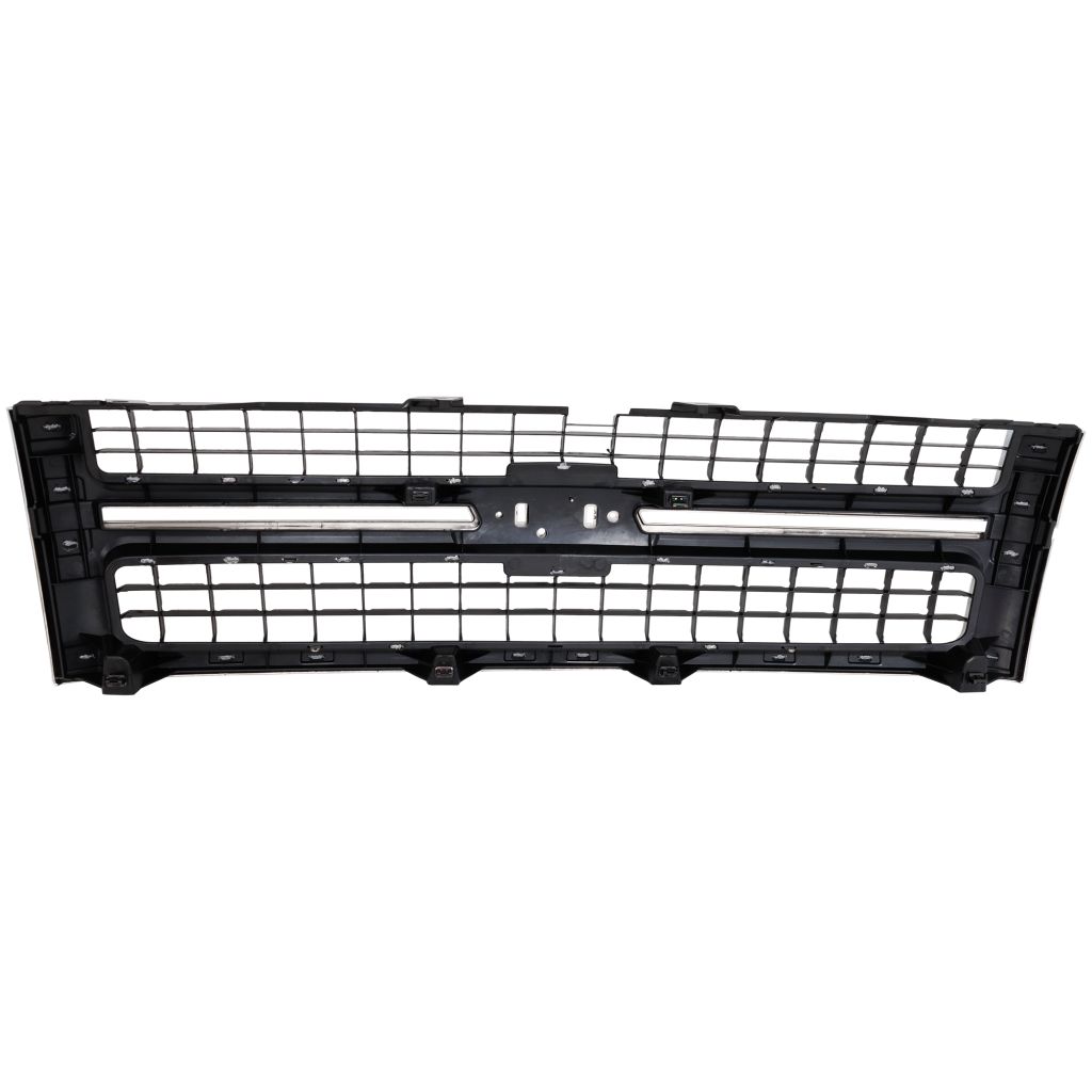 GM TRUCKS & VANS SILVERADO/PU 2500/3500 (CHEVY) GRILLE BLACK W/CHR FRAME OEM#25825521 2007-2010 PL#GM1200608