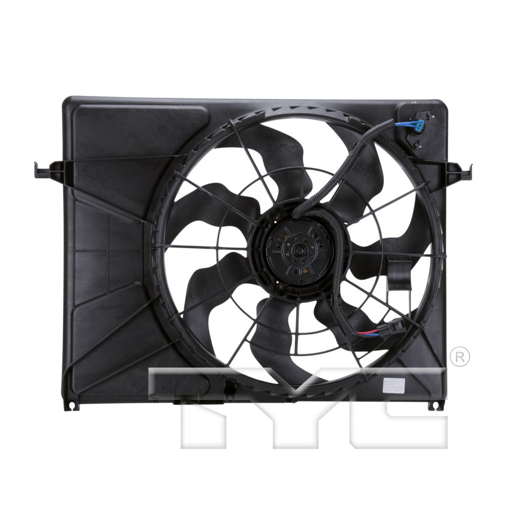 KIA OPTIMA (New Style)(W/1PC HEAD/LAMP) RADIATOR & A/C FAN ASSEMBLY (2.4L)(SINGLE FAN) OEM#253802G000 2006-2010 PL#KI3115123