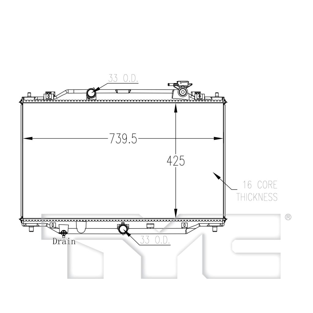 MAZDA CX-5 RADIATOR 2.0L/2.5L (WO/TURBO) OEM#PYFW15200 2017-2025 PL#MA3010244