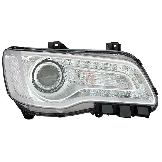 CHRYSLER 300 HEAD LAMP ASSY RIGHT (Passenger Side) (HALOGEN)(W/PROJECTOR)(CHROME BEZEL) OEM#68402946AA 2018-2023 PL#CH2503322
